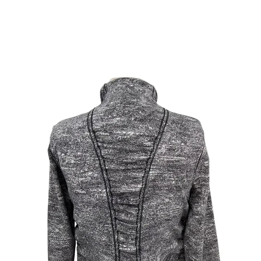 Lululemon Cypress Kiss 1/2 Zip Top Sweatshirt Rush Jacquard Black White‎ Size 10